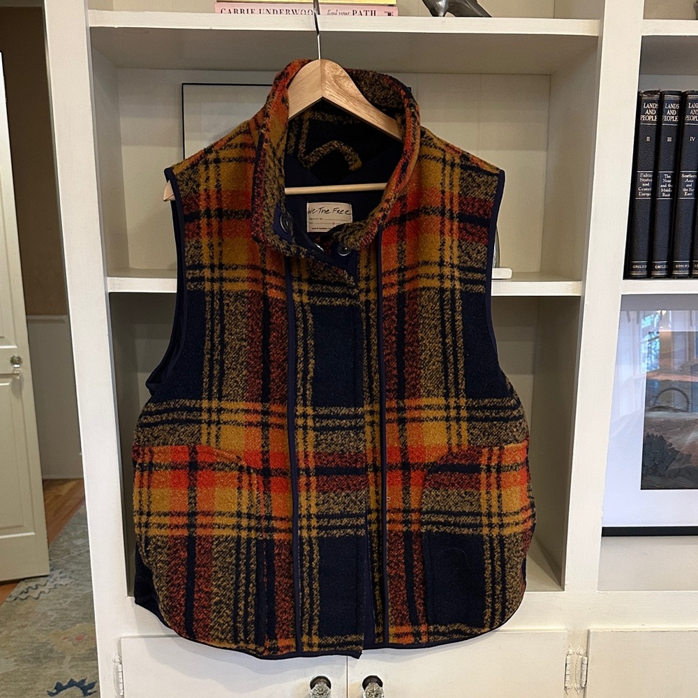 We The Free Multicolor Plaid Vest